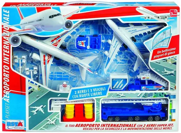 Set de jocuri RS Toys - Aeroport cu pista si accesorii