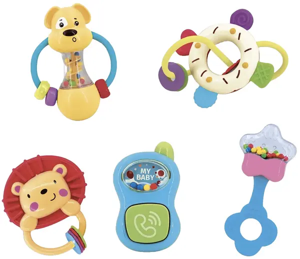 Set de jucării pentru bebeluși Lisciani Giochi Carotina Baby - 5 buc