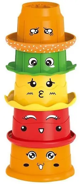 Set de jucării Raya Toys - Baby Tower Hamburger