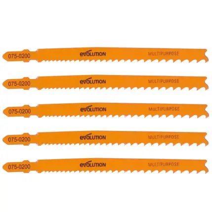 Set de lame cu taiere multi-materiale pentru fierastrau pendular Evolution (set de 5 buc)
