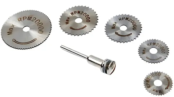 Set de lame de ferăstrău circular HBM - 7498, 3 mm, cu coadă, 6 părți