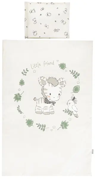 Set de lenjerie de pat din 3 piese Lorelli - Cosy, Jungle, bej
