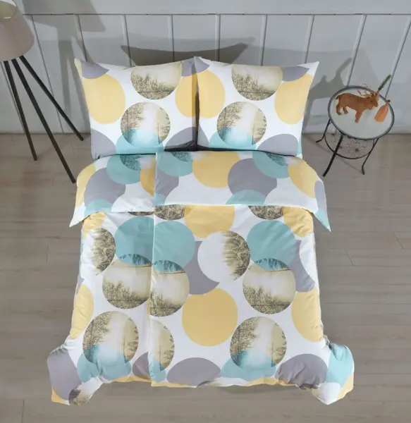 Set de lenjerie de pat Rakla - Miracle, 4 piese, 100% bumbac ranforș