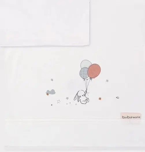 Set de lenjerie pentru bebeluși Bimbidreams - Jolie, 3 piese, 40 x 80 cm
