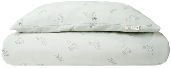 Set de lenjerie pentru copii Cotton Hug - Гanimale de pădure, 100 х 150 cm