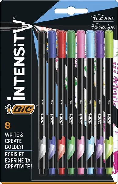 Set de linere colorate BIC Intensity - 0.4 mm, 8 buc