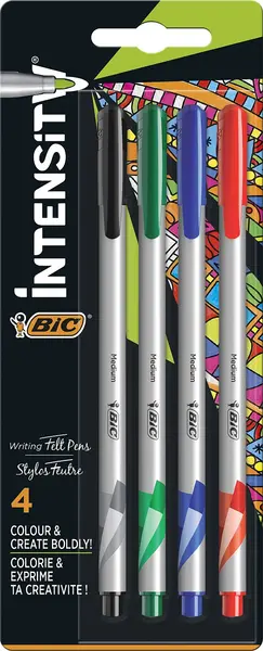 Set de linere colorate BIC Intensity - 0.8 mm, 4 buc