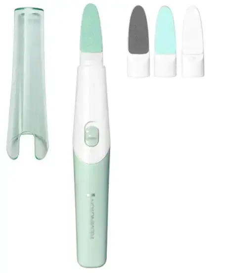 Set de manichiura si pedichiura Remington REVEAL MAN1000, 4 Pile, 2 Viteze (Alb/Verde)
