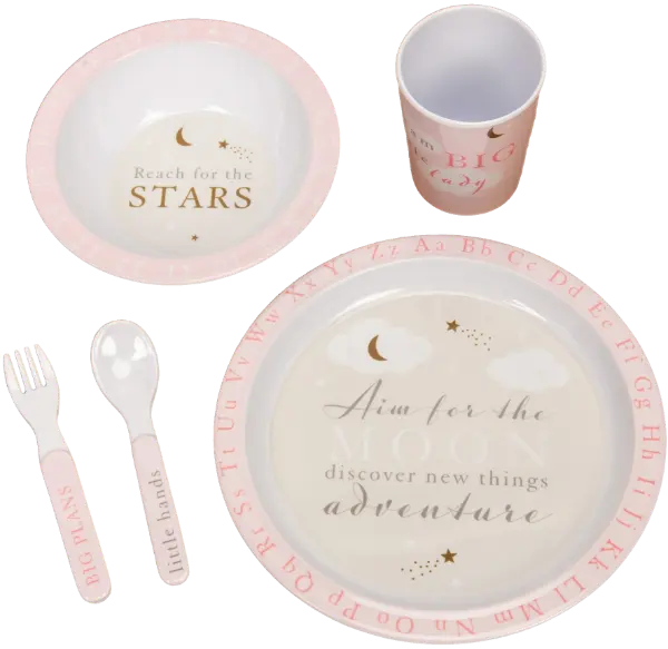 Set de masa cu melamina Widdop - Bambino, Pink