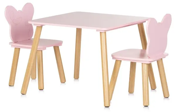 Set de masă și scaune pentru copii Chipolino - Fluture