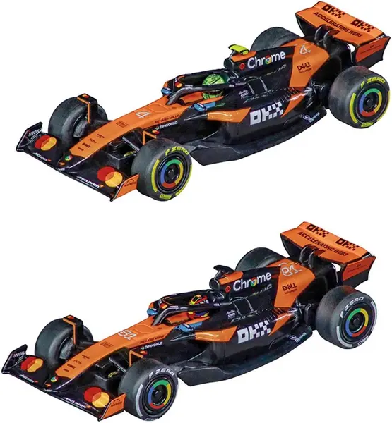 Set de mașinuțe Carrera Pull & Speed - McLaren Formula 1, 2 buc., 1:43