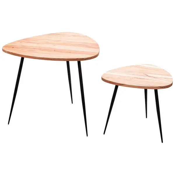 Set De Măsuțe Suprapuse din lemn, 60/60/51 cm