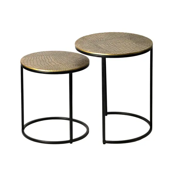 Set De Măsuțe Suprapuse din metal, 40/40/48 cm