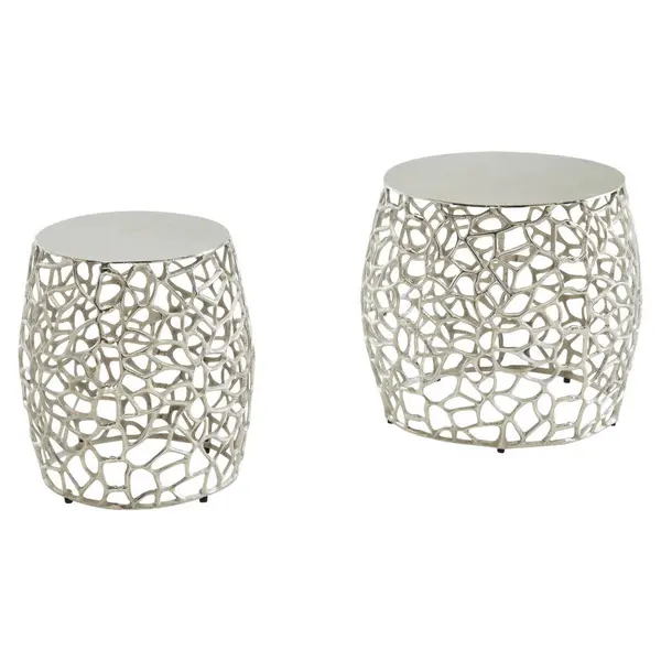 Set De Măsuțe Suprapuse din metal, 46/46/42 cm