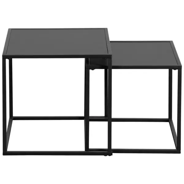 Set De Măsuțe Suprapuse din metal, material pe bază de lemn, 40/40/40 cm