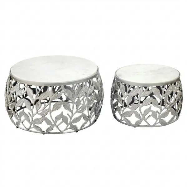 Set De Măsuțe Suprapuse din piatră, 60/60/33 cm