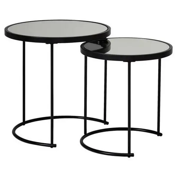 Set De Măsuțe Suprapuse din sticlă, 50/50/50,5 cm