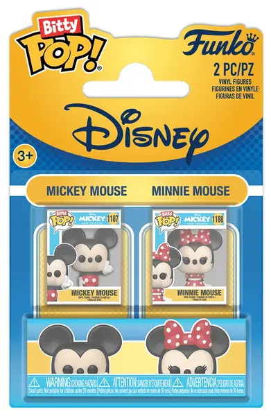 Set de mini figurine Funko Bitty POP! Disney: Mickey Mouse - Mickey & Minnie