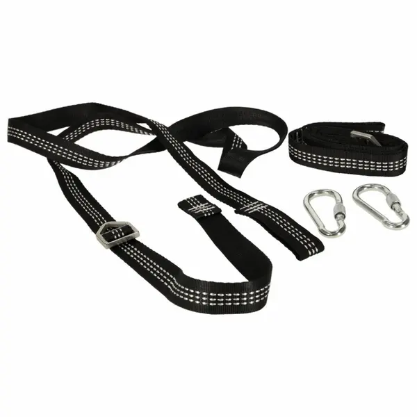 Set de montaj pentru leagane si hamace, include doua curele robuste de 2 metri, in geanta de transport inclusa