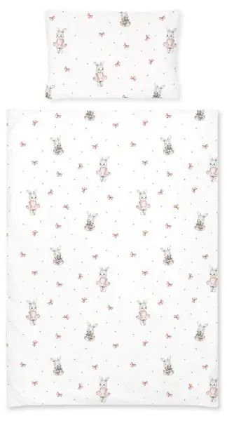 Set de pat pentru bebeluși din 2 piese Albero Mio - Balerina, 135 x 100 cm