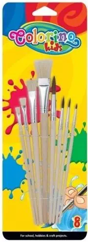 Set de pensule pentru pictură Colorino Kids – 8 bucăți