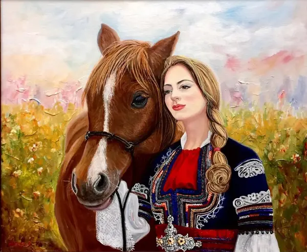 Set de pictat după numere MagicArt - Prietenie (original de Aneta Stoyanova)