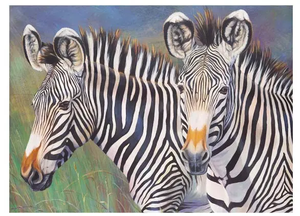 Set de pictură cu vopsele acrilice Royal - Zebră, 39 x 30 cm