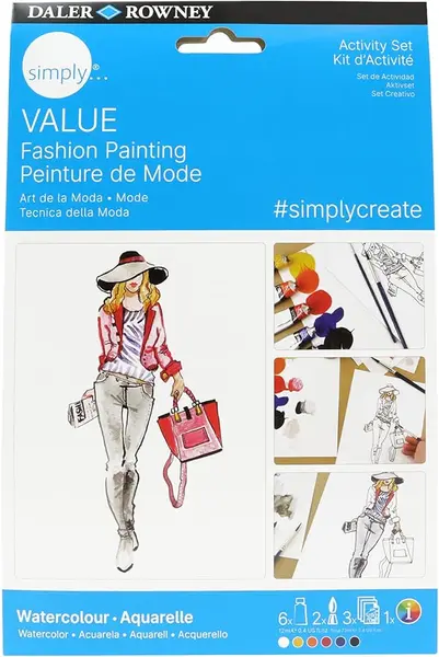 Set de pictură cu vopsele acuarelă Daler-Rowney Simply - Fashion
