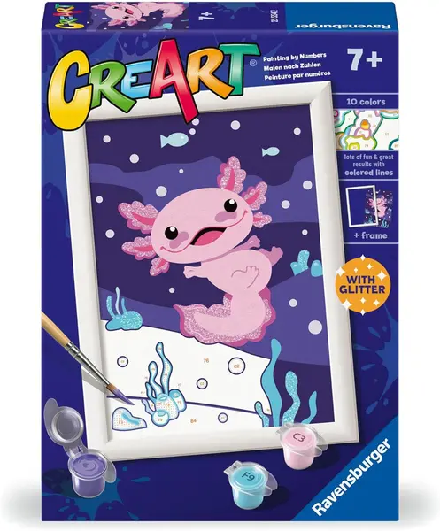 Set de pictură pe numere Ravensburger CreArt - Axolotl