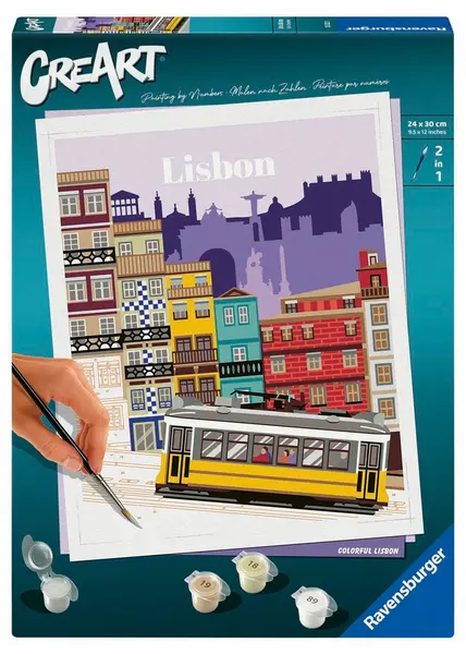 Set de pictură pe numere Ravensburger CreArt - Lisabona