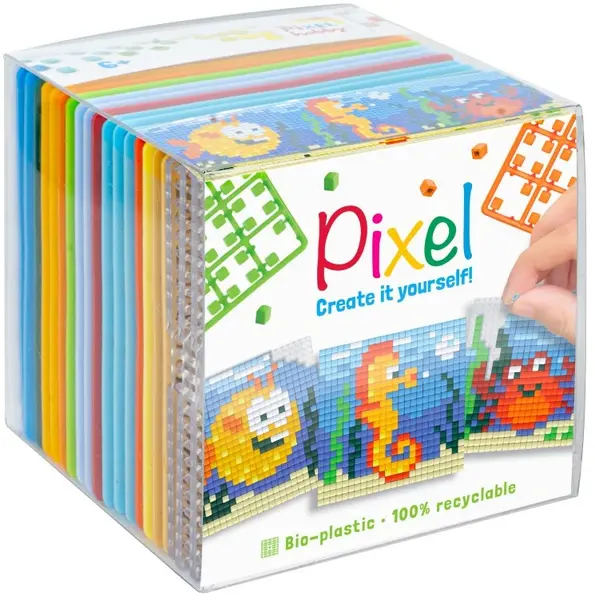 Set de pixeli creativi Pixelhobby Classic - Cube, Animale marine