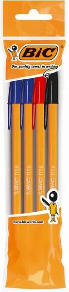 Set de pixuri BIC Orange - 0.8 mm, 4 buc