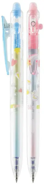 Set de pixuri cu gel ștergabile M&G Unicorn - 0.7 mm, 2 buc