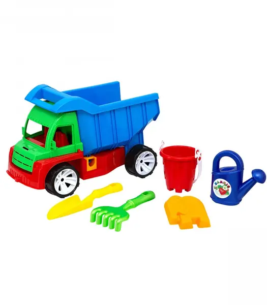 Set de plaja pentru copii camion cu remorca