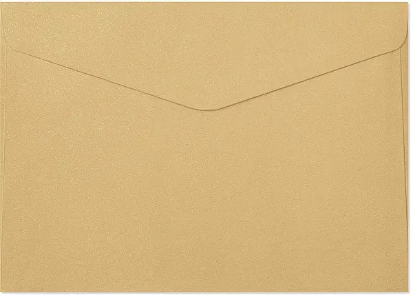 Set de plicuri poștale Galeria Papieru - C5, auriu perlat, 10 bucăți
