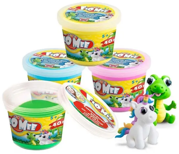 Set de pornire Craze Flo Mee - Plastilina pentru modelat, sortiment, 40 g