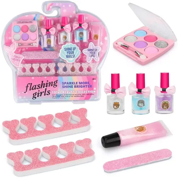 Set de produse pentru machiaj pentru copii Raya Toys - 8 piese