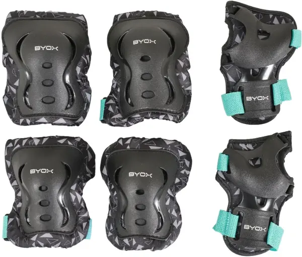 Set de protectori pentru copii Byox - Dazzle, class B, 25-50 kg, verde
