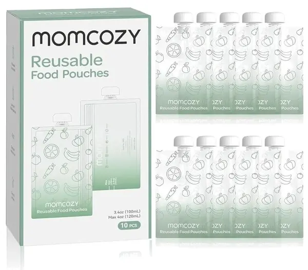 Set de pungi pentru alimente Momcozy – reutilizabile, 10 x 100 ml