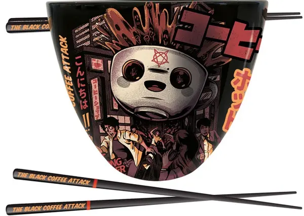 Set de ramen Pyramid Art: Ilustrata - Black Coffee Attack