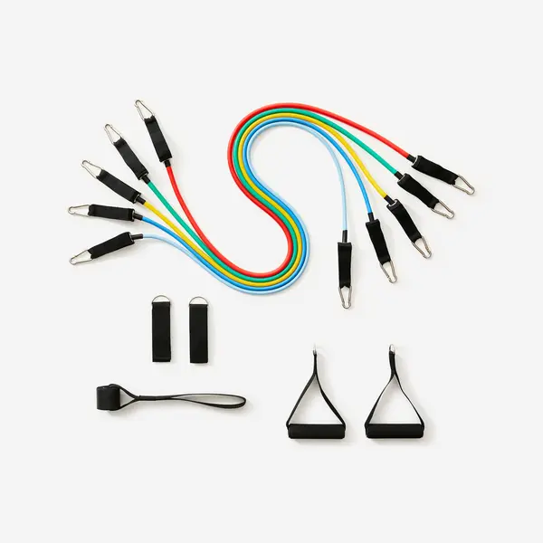 Set de rezistențe elastice x 5 Bodybuilding