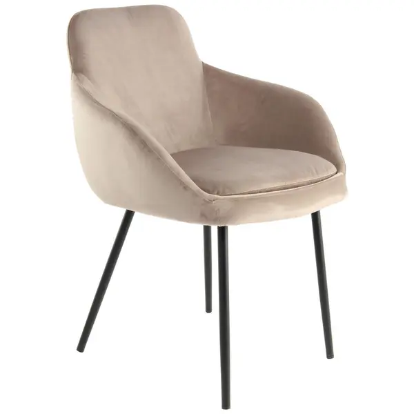 Set De Scaune Cu Brațe din textil, taupe