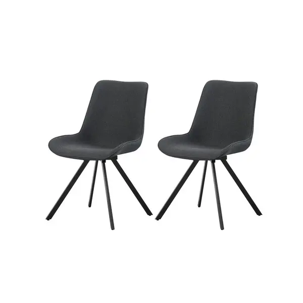 Set De Scaune din textil, antracit