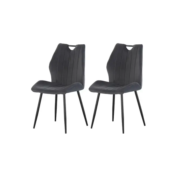 Set De Scaune din textil, antracit