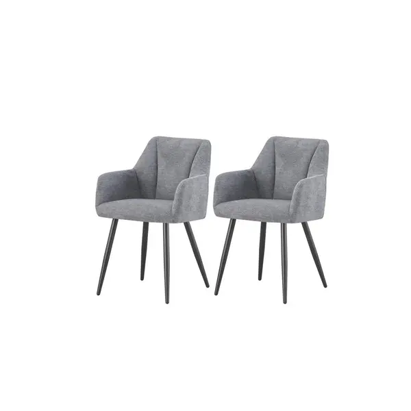 Set De Scaune din textil, gri