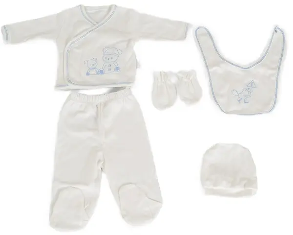 Set de scris Cangaroo - Welcome Angel, 5 piese, alb/albastru