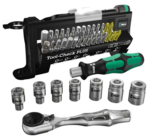 Set de scule Wera - Tool Check Plus, 5.5 - 13 mm х 1/4'', 38 piese