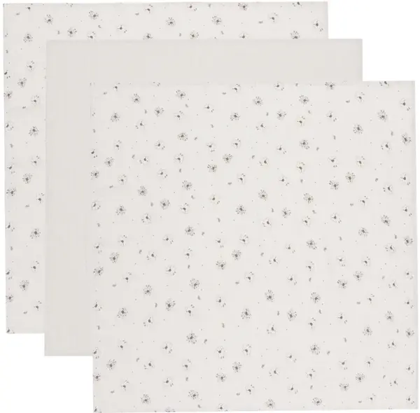 Set de scutece din muselină Bebe-Jou - Tiny Sheep, 70 x 70 cm, 3 buc
