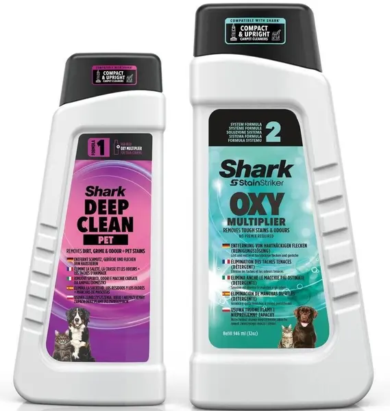 Set de soluții de curățare Shark - StainStriker Pet, 946 ml + 473 ml