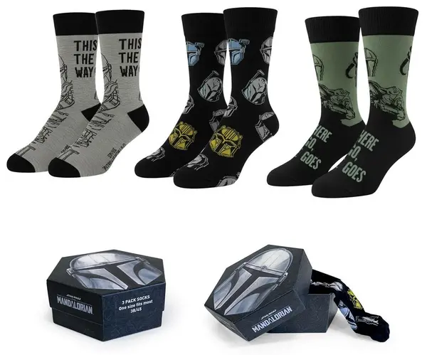 Set de șosete Cerda Television: The Mandalorian - Characters, mărimea 38/45